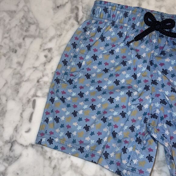 VILEBREQUIN BOYS BLUE MICRO-TURTLE SWIM SHORTS 6Y - Picture 6 of 9